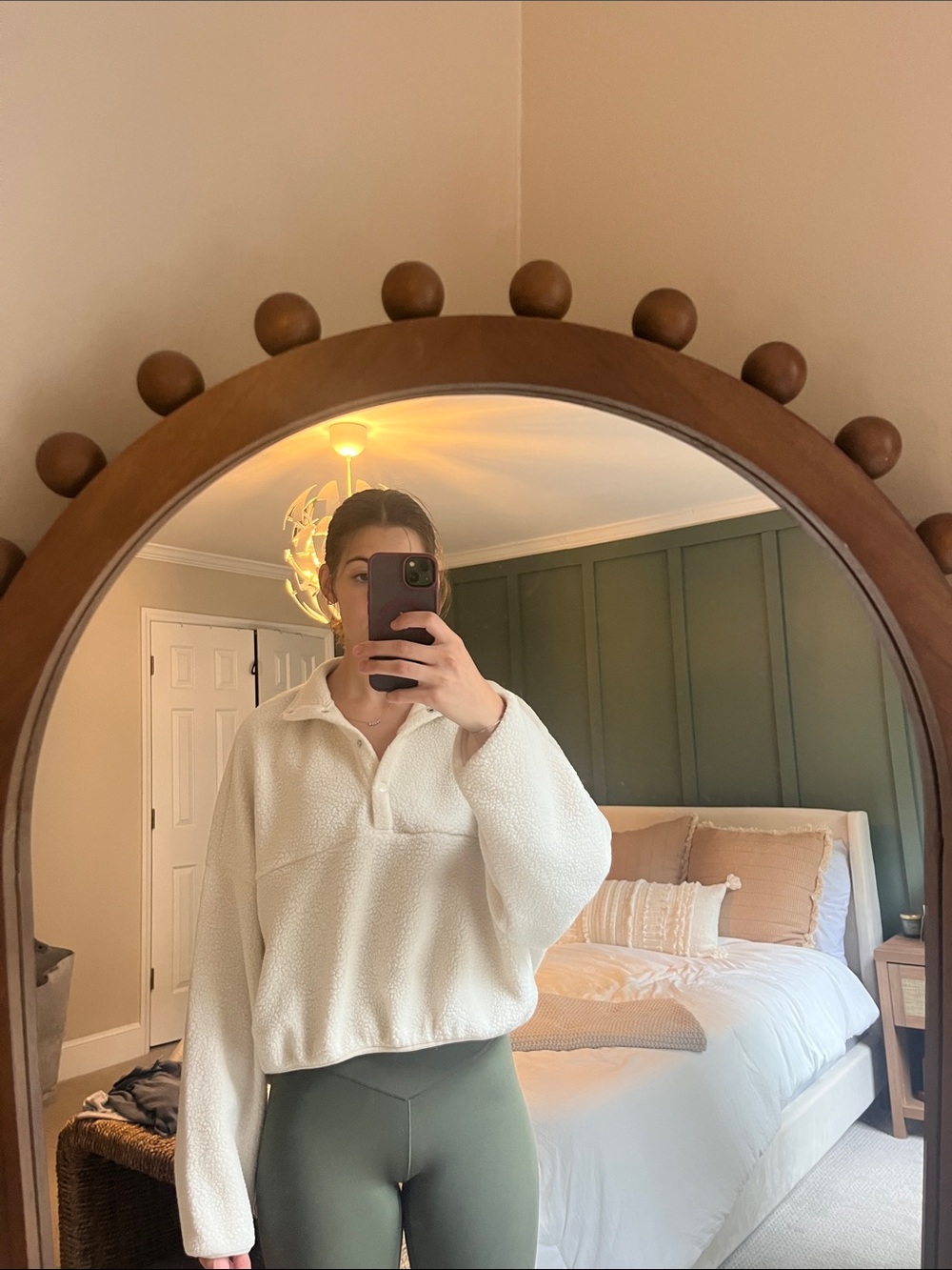 Pacsun Cream Sherpa Pullover